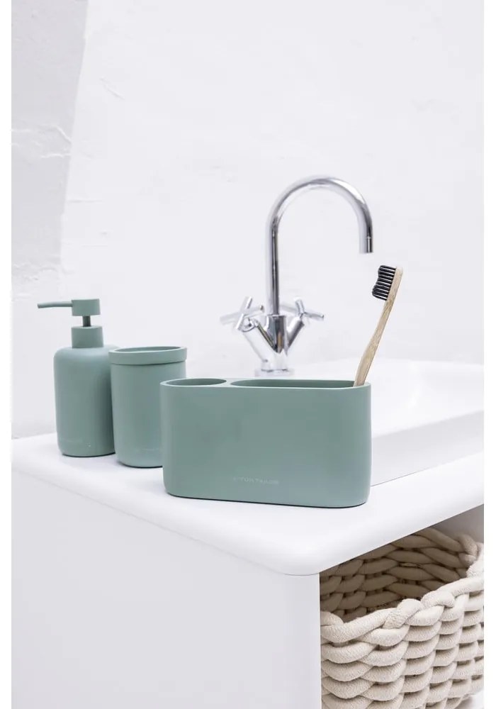 Zöld poligyanta fürdőszobai rendszerező vattakorongokhoz Tom Tailor T-Color Bath – Wenko