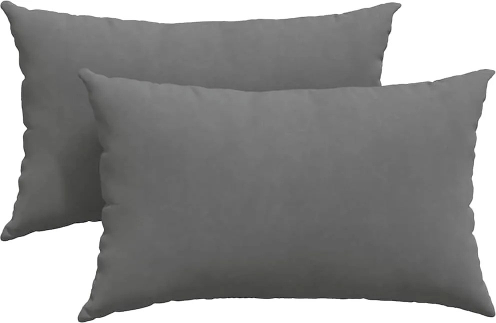 vidaXL Kanapé párnák 2 pcs Sötétszürke 50 x 30 cm szövet