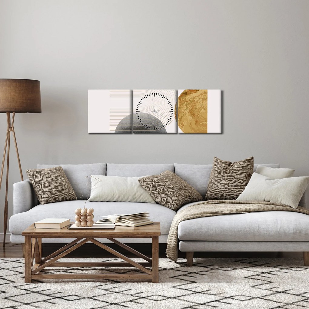 Kép - Rusztikus boltívek N⁰2 (órával) (90x30 cm)