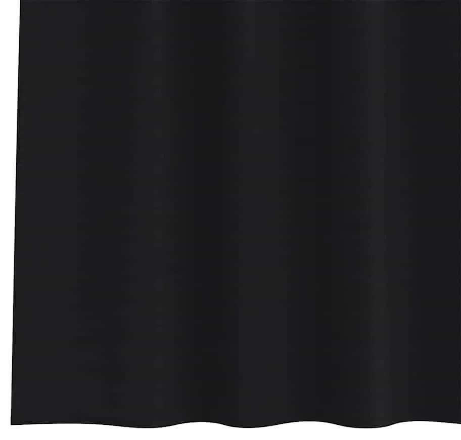 Függönyök függönyökkel 2 pcs Fekete 175x140cm Poliészter