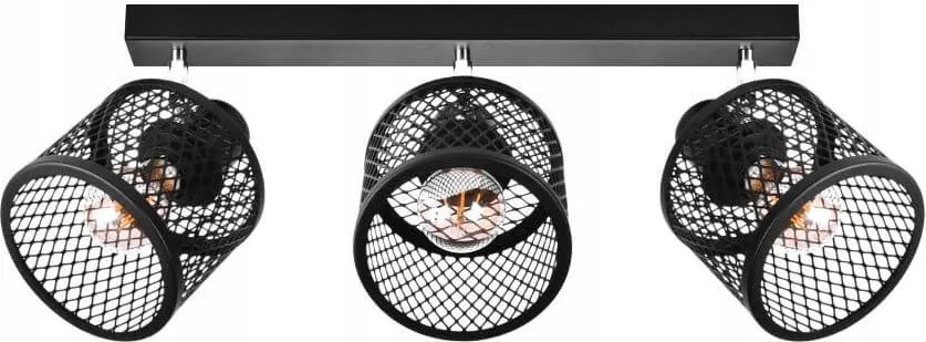 Basket 3 Mennyezeti-fali lámpa Ipari, fém, 3xE27