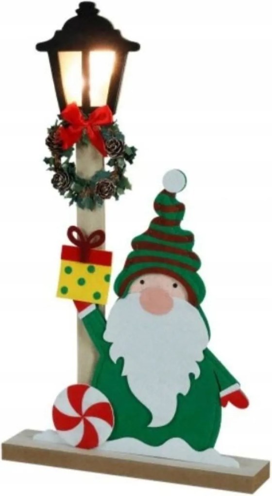 Manó manó filc LED-es karácsonyi dekoráció