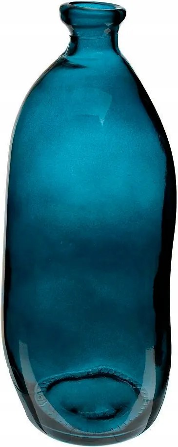 Üveg Váza Dame J 51cm kék Újrahasznosított