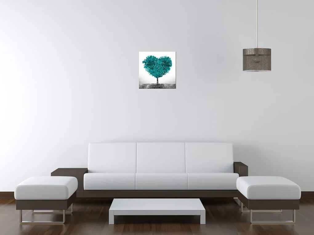 Gario Vászonkép Türkiz szeretetfa Méret: 40 x 60 cm