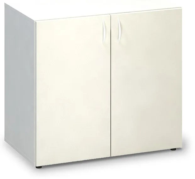 Alacsony szekrény ProOffice 80 x 47 x 73,5 cm, fehér