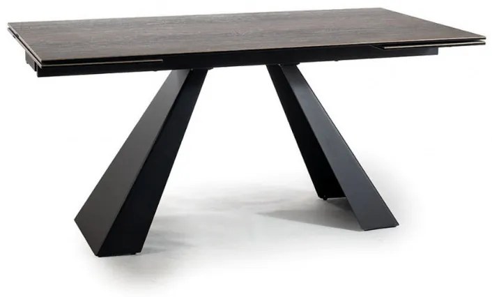 Salvadore bővíthető étkezőasztal barna fahatás 160-240 cm