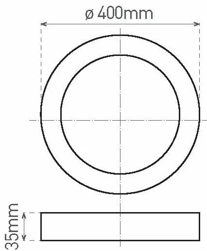 LED Mennyezeti lámpa FENIX LED/32W/230V 3800K átm. 40 cm hó fehér
