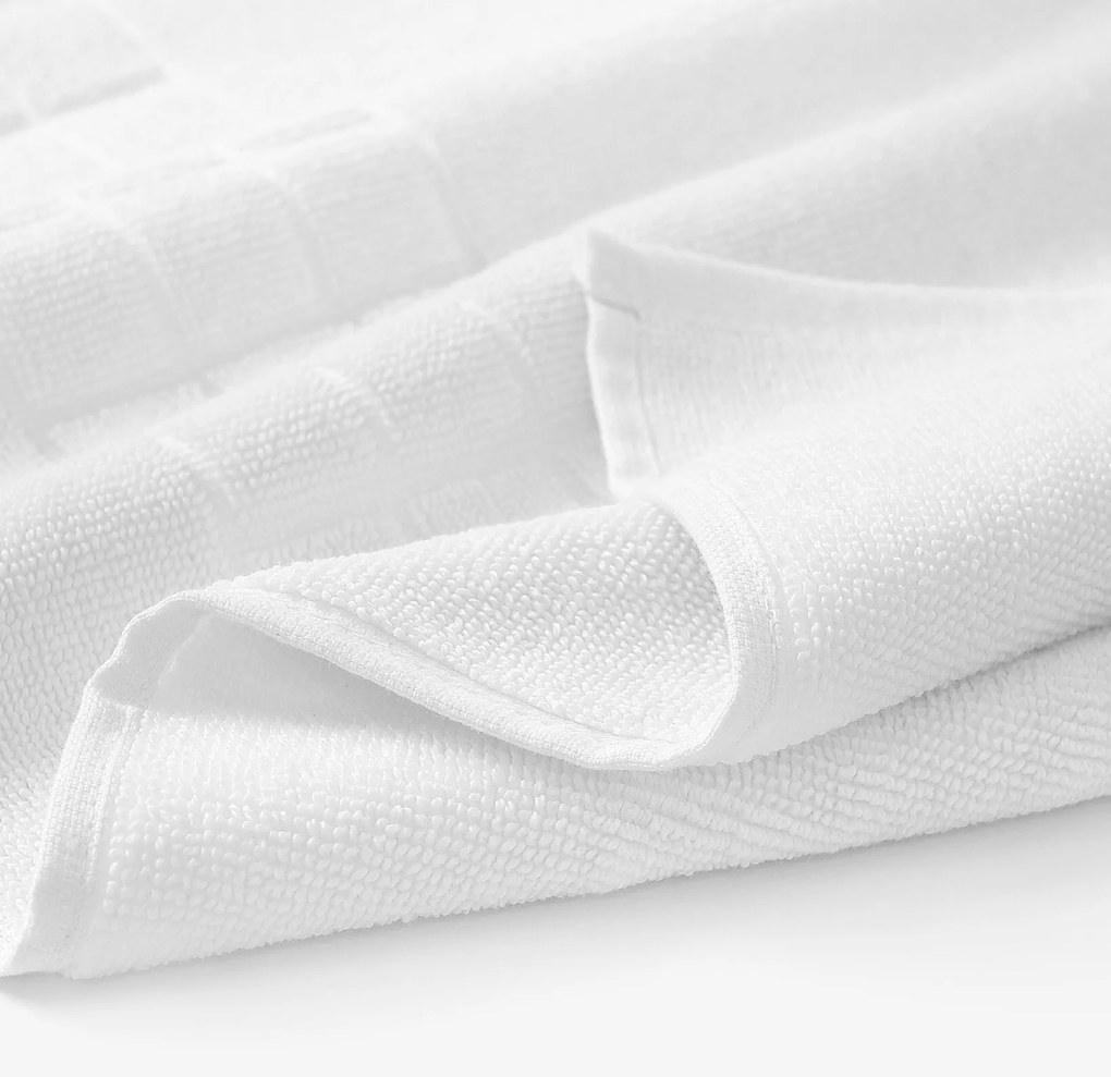 Goldea frottír fürdőszobai szőnyeg mozaika – fehér 50 x 70 cm