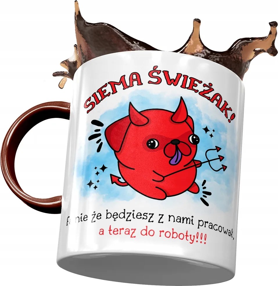 Bordó üdvözlő bögre Munkahelyi üdvözlő bögre fényképes nyomtatással