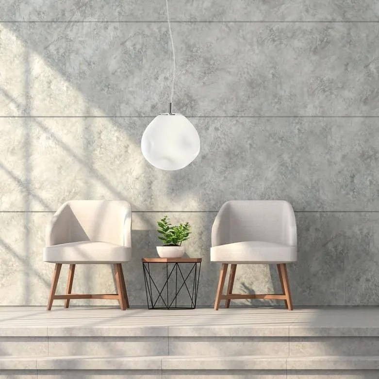 KASPA 11067103 CLEO L Modern Függesztett Lámpa Fehér, Króm E27 IP20