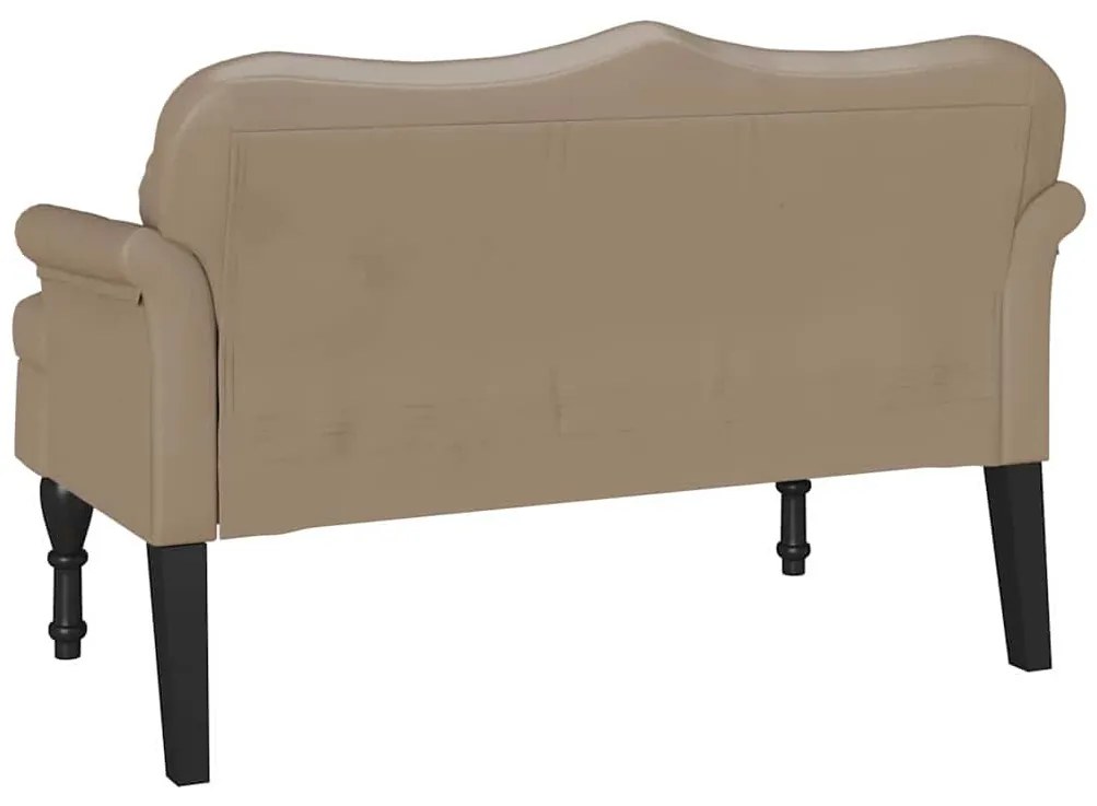 Chesterfield Pad párnával Cappuccino 120,5 x 65 x 75 cm Műbőr