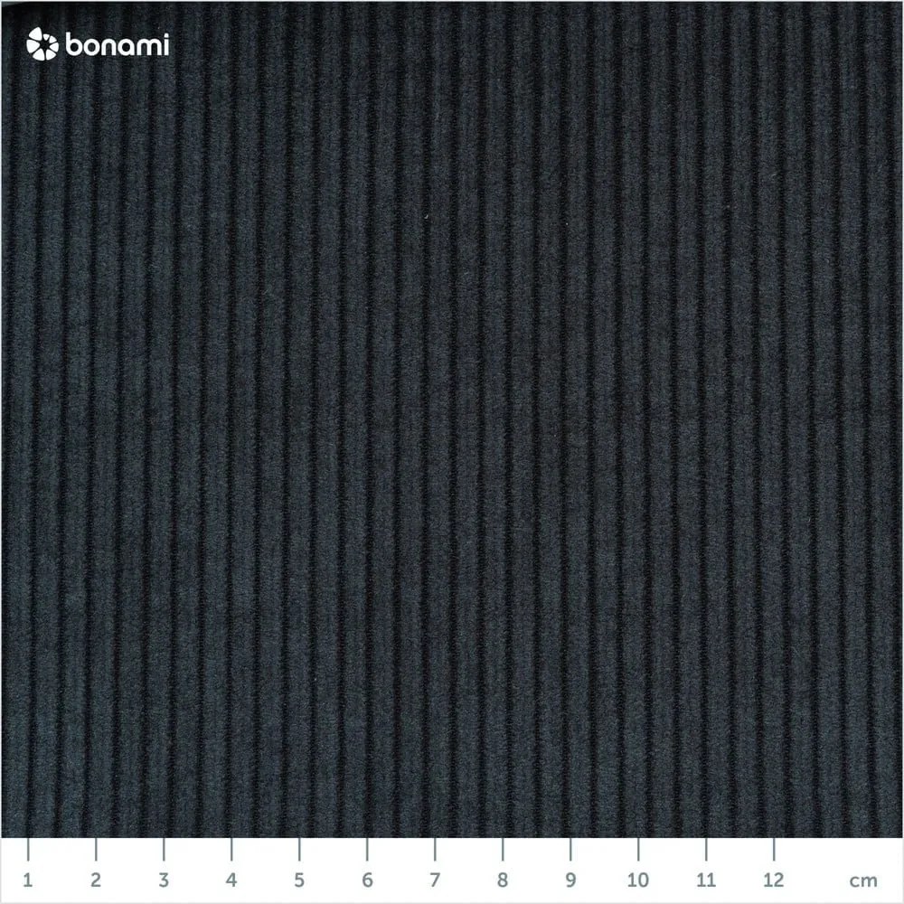 Fekete-antracitszürke kordbársony kinyitható kanapé 244 cm Base – Karup Design