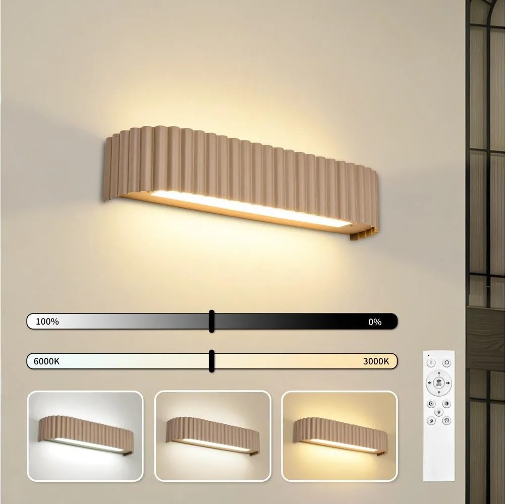 BRILAGI - LED dimmelhető fali lámpa FALCON MODERN LED/14W/230V 40 cm bézs + távirányító