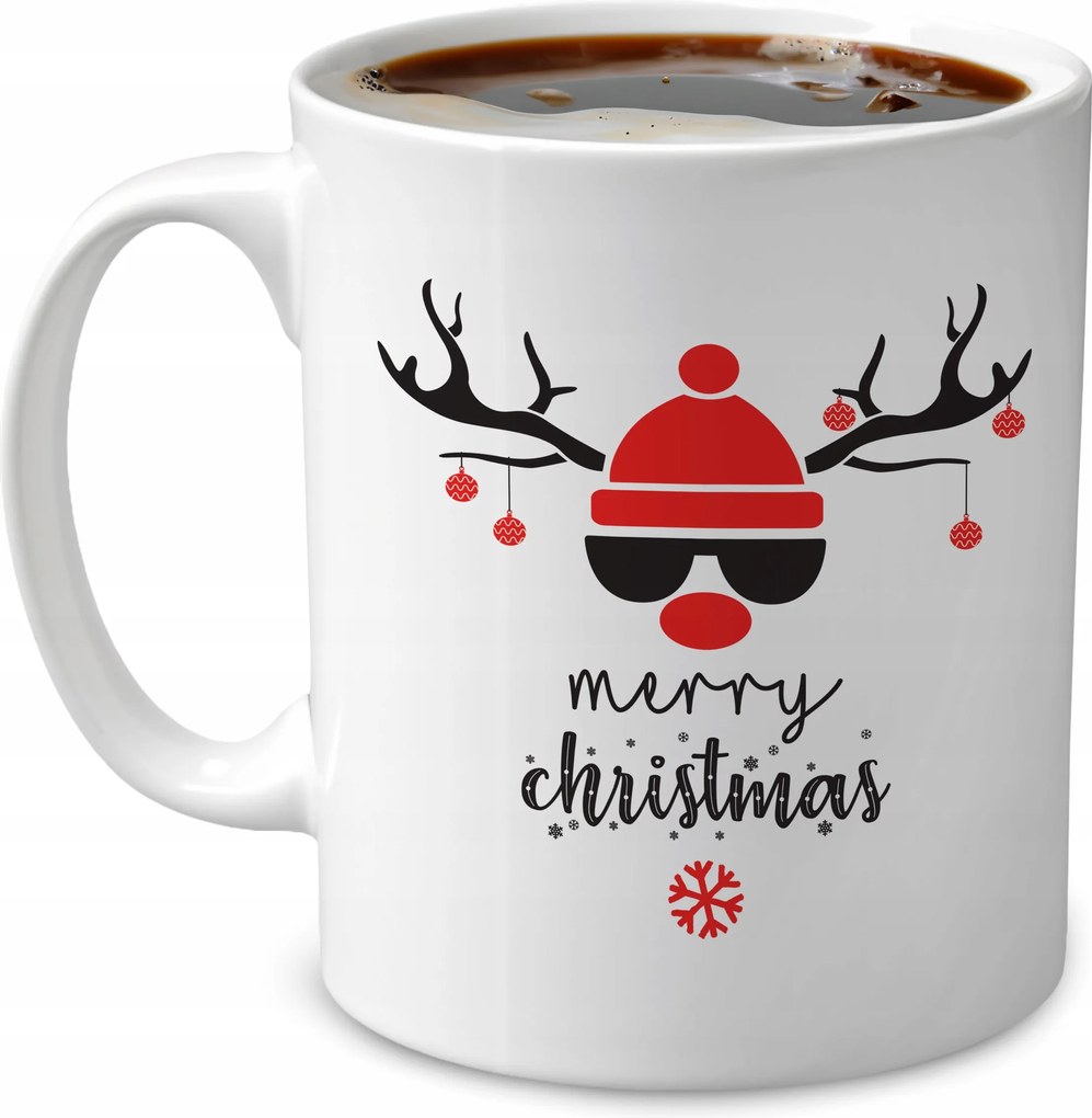 Ünnepi Bögre Kávéhoz, Teához, Csokoládéhoz 330 ml Merry Christmas RÉNszarvas