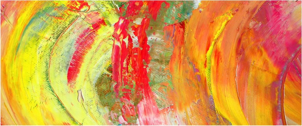 Absztrakció kép - festmény (120x50 cm)