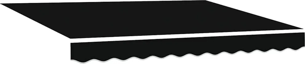 vidaXL Napellenző ponyva Fekete 330 x 245 cm Poliészter