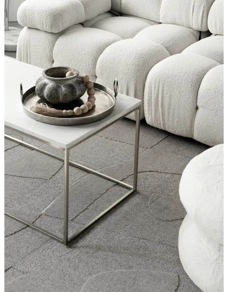 Szürke gyapjú szőnyeg 200x300 cm Morphic Botanica – Agnella