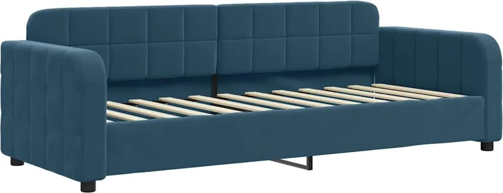 vidaXL kék bársony kanapéágy 80 x 200 cm