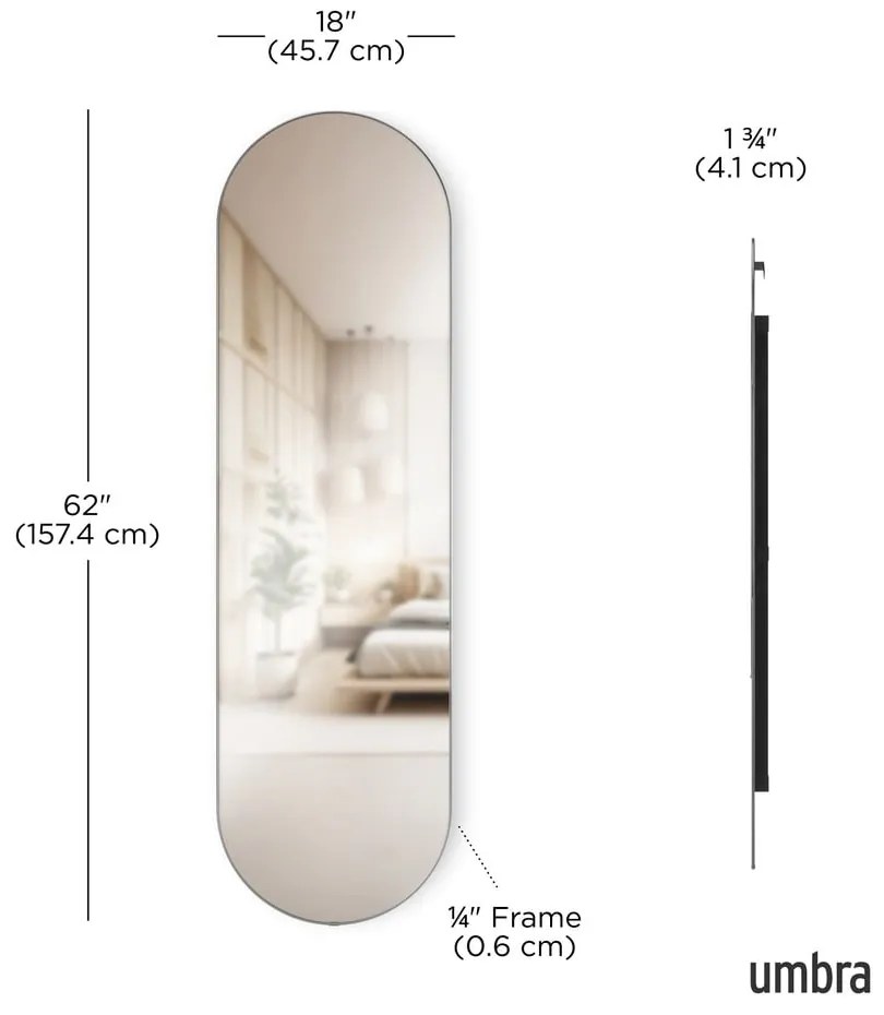 Fali-álló tükör 46x157 cm Hubba – Umbra