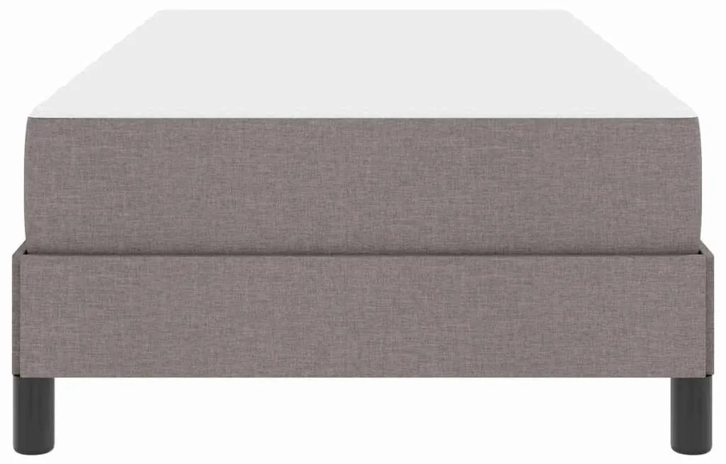 Boxrugós ágy matracmal Tópszínű 90 x 200 cm szövet