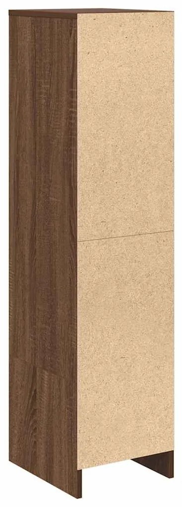 barna tölgy szerelt fa magasszekrény 29,5x34x119,5 cm
