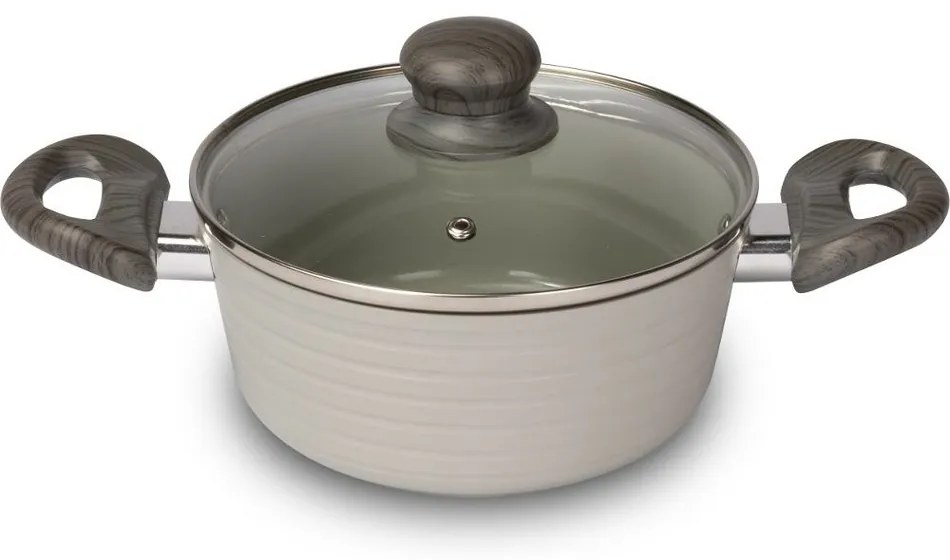 Lamart LT1266 Casserole fedővel, csíkos, átmérő 18cm