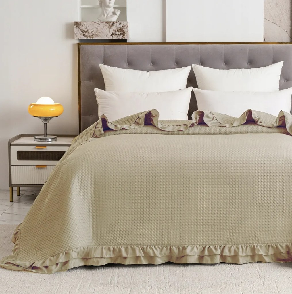 Ágytakaró MONTEGO, bézs Méret: 200 x 220 cm