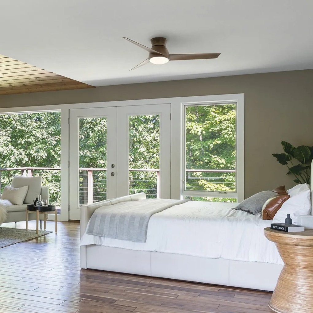 KICHLER KLF-ERIS-60-WN ERIS Ventilátoros lámpa Dió LED IP44