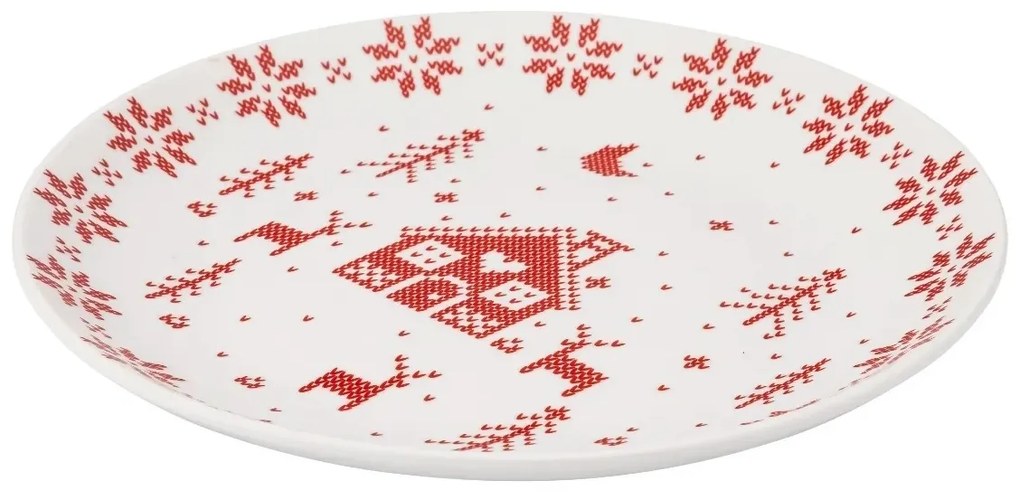 Altom Grenlandia porcelán desszert tányér 20 cm, piros