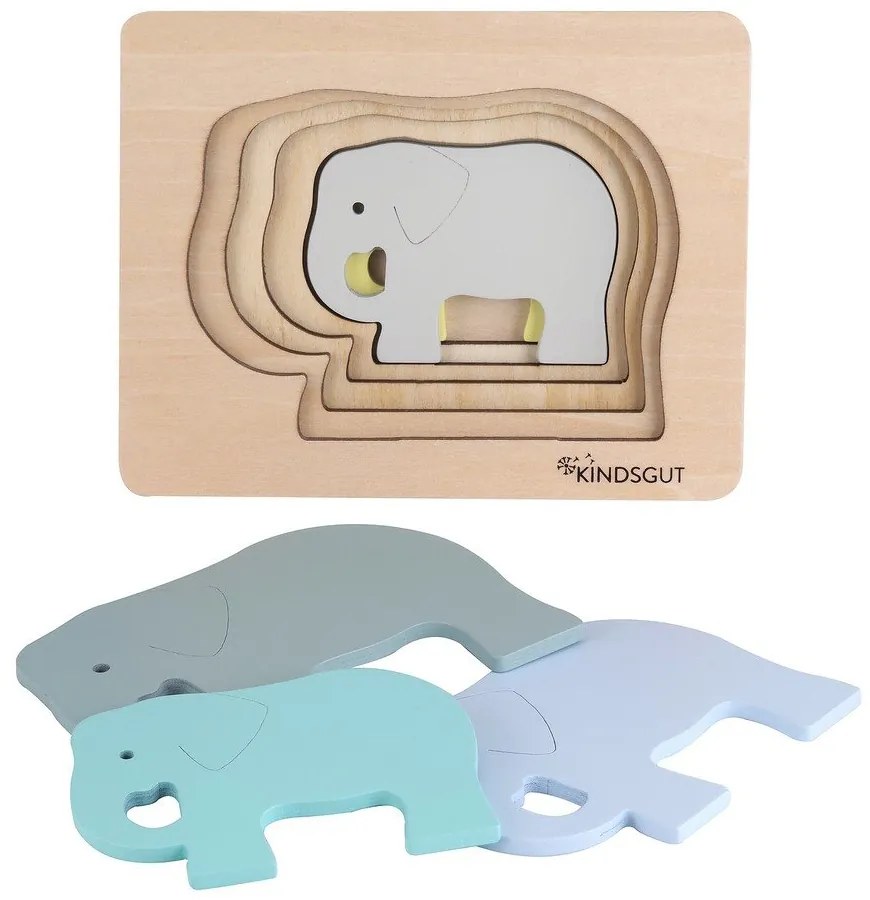 Elephant fa gyerek puzzle - Kindsgut