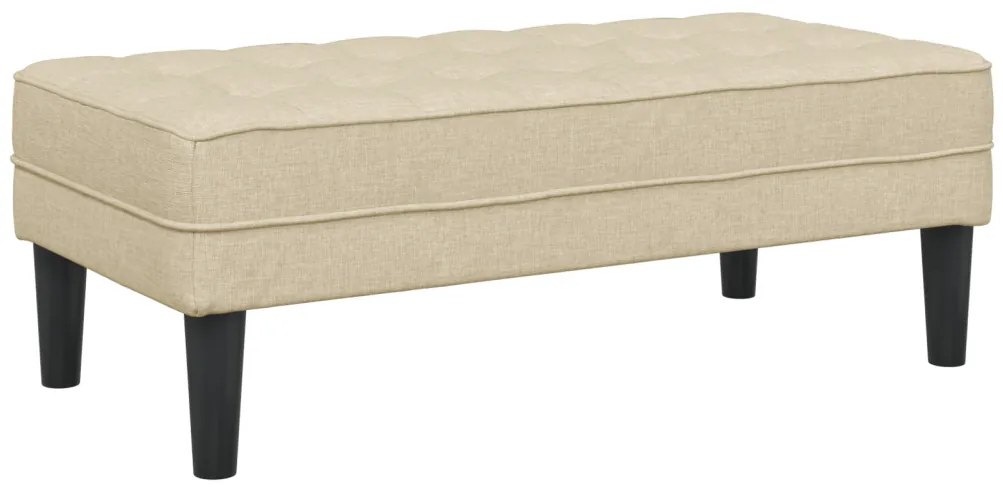 Kárpitozott pad Krém 113x57x39 cm