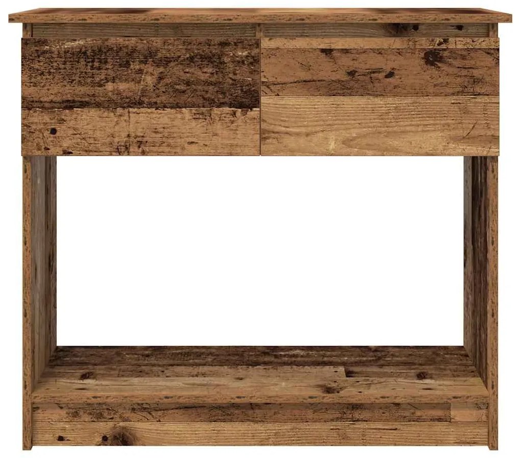 antik fa konzolasztal fiókokkal 85,5x38,5x74,5 cm
