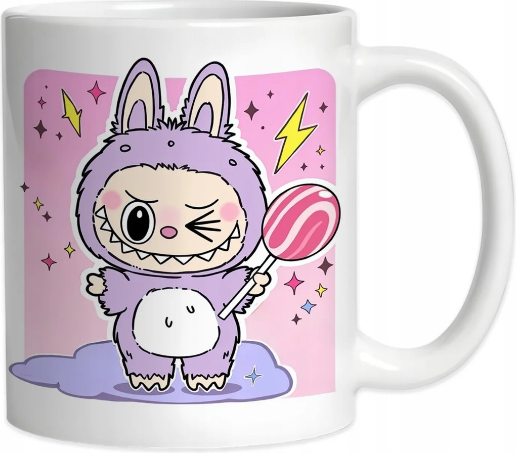 Kerámia bögre Bubu Baba Bájos Lila Édes Ajándék Kabala