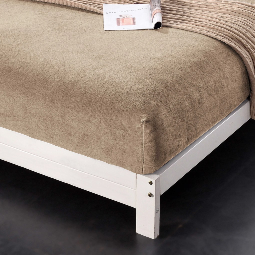 Mikropolar fleece lepedő NOLVIA 200x220 cm bézs