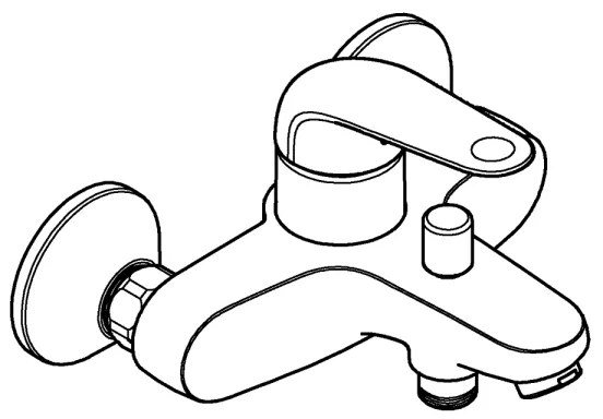 GROHE 24335001 - Kádcsaptelep DN 15, fényes króm