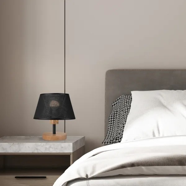 Brilagi - LED Asztali lámpa ANTHONY 1xE14/40W/230V tölgy/fekete