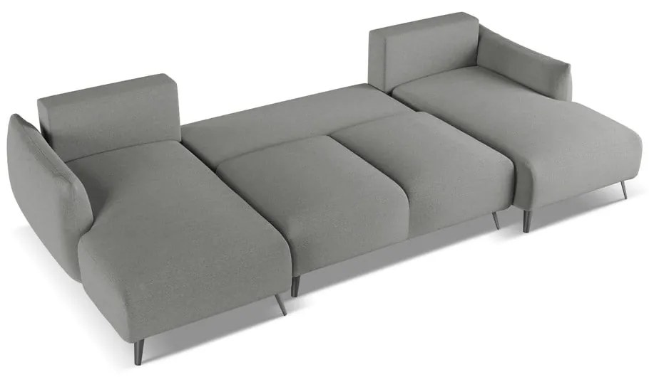 Világosszürke sarokkanapé Malie – Makamii