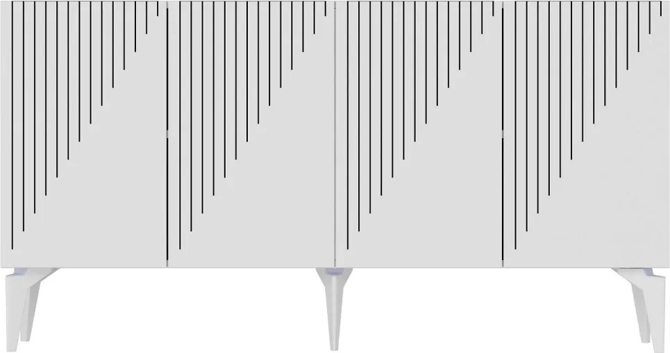 Batum komód, fehér, 150 cm