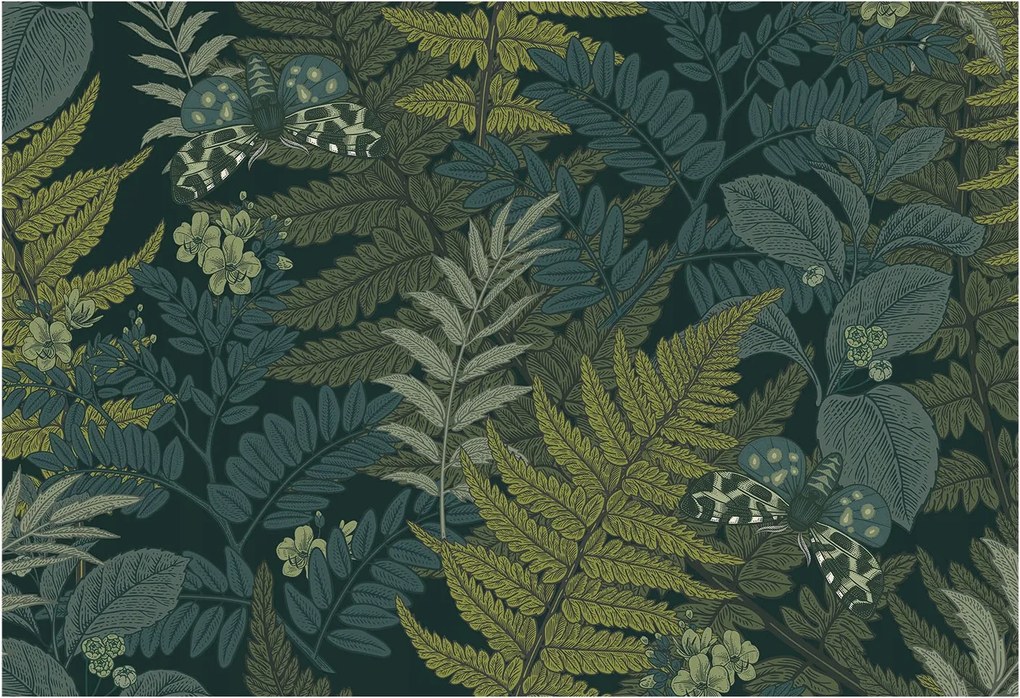 Fotótapéta Flizelin Fali Ragasztó Szett Zöld elegancia 152x104 Ragasztó