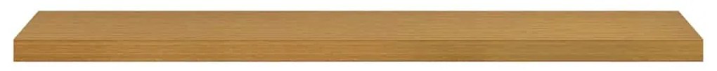 Falpolc Falra szerelhető 2 pcs Bézs 120 x 23,5 x 4 cm Faanyag