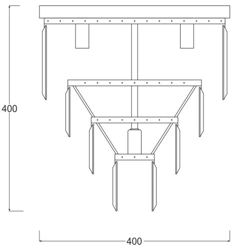 Brilagi - LED kristály mennyezeti lámpa MOZART 5xE14/40W/230V aranyszínű