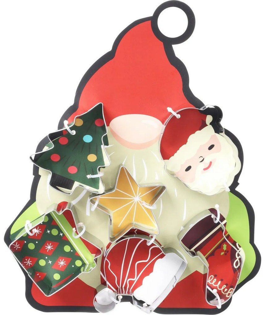 Santa 6 db-os süteményes kivágó készlet