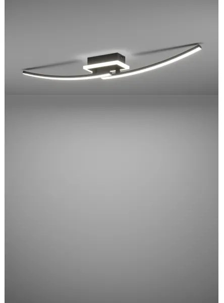 Eglo 901217 - LED Mennyezeti lámpa LUNGOLAGO LED/12W/230V 4000K fekete
