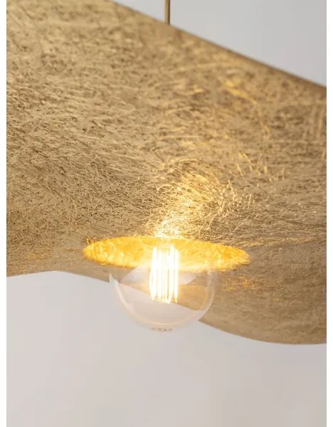 Csillár zsinóron KAPELLO 1xE27/60W/230V átm. 55 cm arany