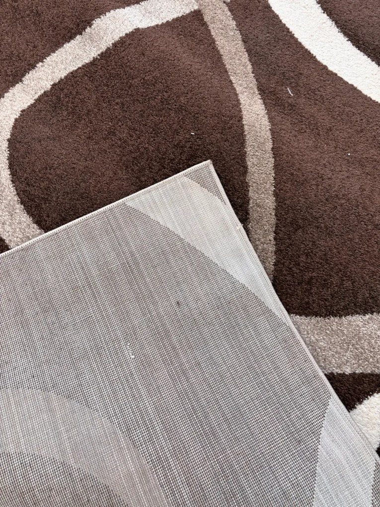 Nora 6926 barna modern szőnyeg 160x230 cm