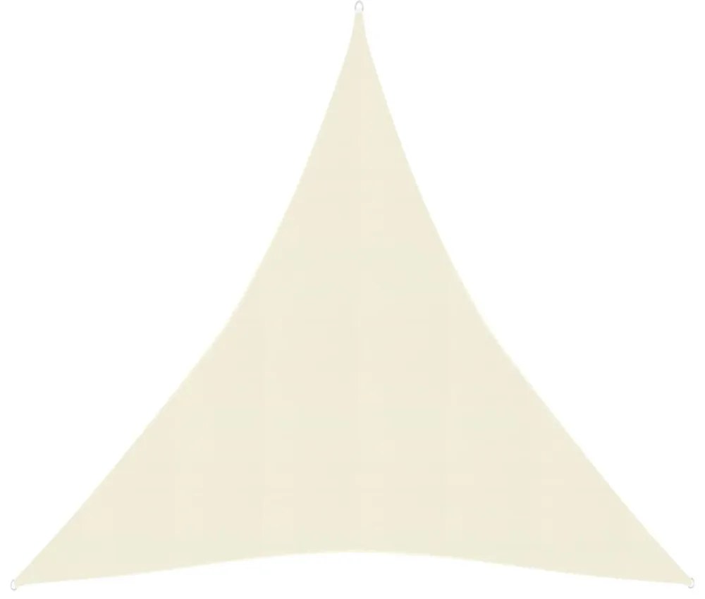 krémszínű HDPE napvitorla 160 g/m² 5 x 6 x 6 m
