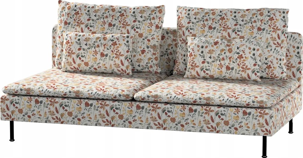 Ikea Söderhamn 3 személyes tok, narancssárga-zöld