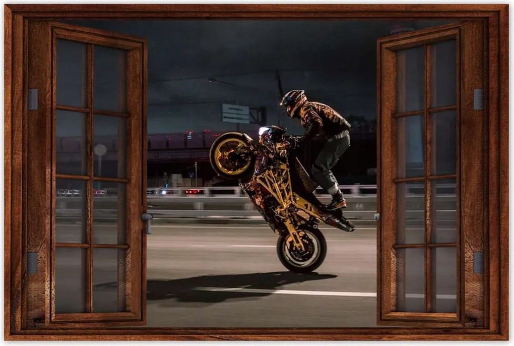 Poszterek 90x60 Motorral egy keréken