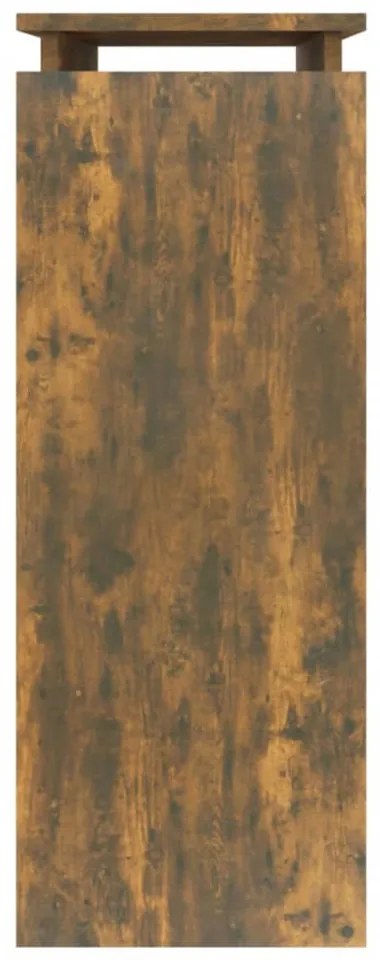 füstös tölgy színű szerelt fa tálalóasztal 80 x 30 x 80 cm
