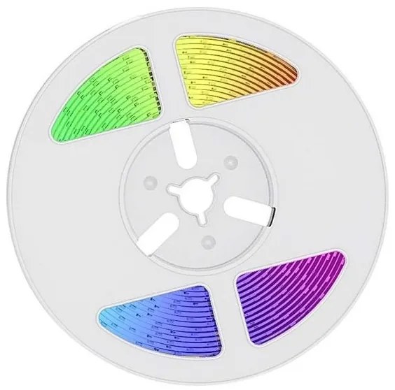 LED RGB Dimmelhető napelemes szalag LED/1,2W/3,7V IP67 5m